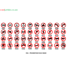 Traffic Signs: RSA Prohibition (Circle)